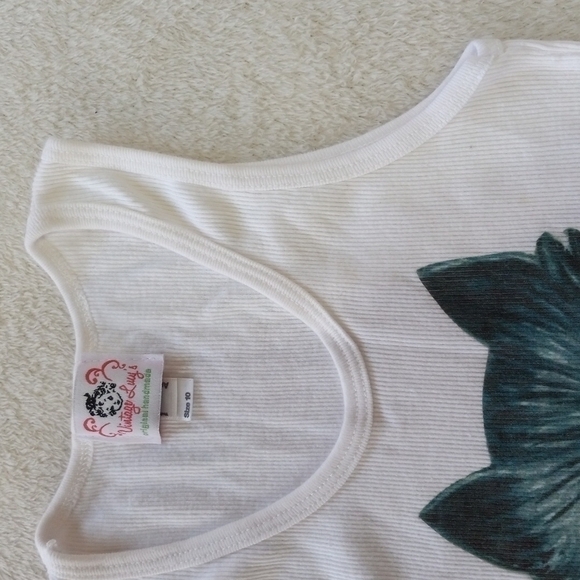 Girls Valentines Red & White Polka Dot Tank Top Puppy Love Sundress - Picture 6 of 9